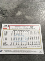 Mike Trout Angels 2021 Topps Update 1992 Redux#T92-3