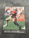 Dexter Carter 49ers 1991 Fleer Ultra #245