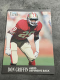Don Griffin 49ers 1991 Fleer Ultra #248