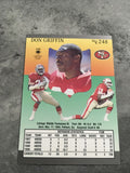 Don Griffin 49ers 1991 Fleer Ultra #248