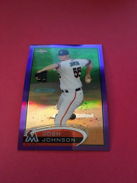 Josh Johnson Marlins 2012 Topps Chrome Purple Refractor #63