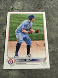 Brock Holt Rangers 2022 Topps #113