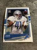 Jason Huntley Lions 2020 Panini Donruss Optic Rookie #104