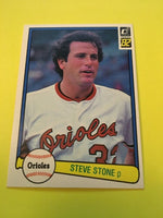 Steve Stone Orioles 1982 Donruss #357