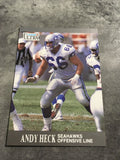 Andy Heck Seahawks 1991 Fleer Ultra #136