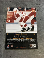 Sergei Fedorov Red Wings 1991-92 Pro Set Platinum #30