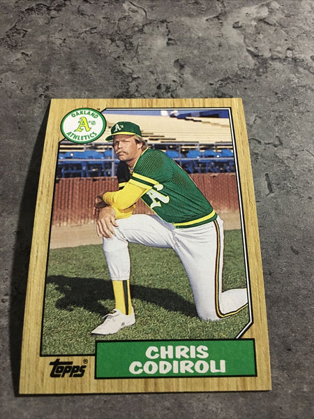 Chris Codiroli A's 1987 Topps #217