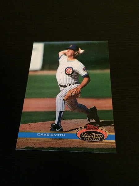 Dave Smith Cubs 1991 Topps Stadium Club #345
