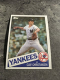 Clay Christiansen Yankees 1985 Topps #211