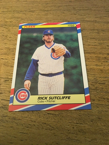 Rick Sutcliffe Cubs 1988 Fleer Superstars #39