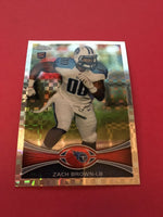 Zach Brown Titans 2012 Topps Chrome Xfractor Refractor Rookie #152