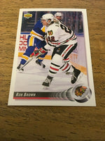 Rob Brown Blackhawks 1992-1993 Upper Deck #387