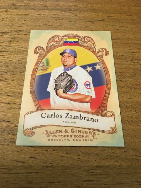 Carlos Zambrano Cubs 2009 Topps Allen & Ginter's National Pride #NP54