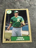 Stan Javier A's 1987 Topps #263