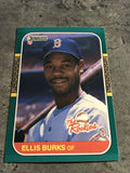 Ellis Burks Red Sox 1987 Donruss The Rookies #5