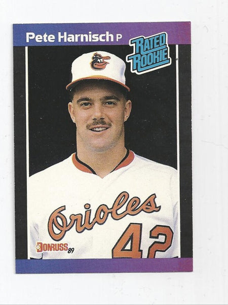 Pete Harnisch Orioles 1989 Donruss Rated Rookie #44
