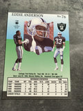 Eddie Anderson Raiders 1991 Fleer Ultra #76