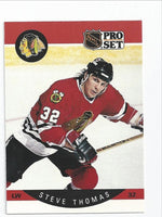 Steve Thomas Blackhawks 1990-1991 Pro Set #62