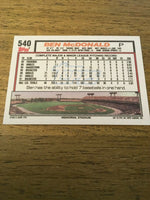 Ben McDonald Orioles 1992 Topps #540