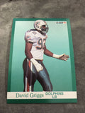 David Griggs Dolphins 1991 Fleer #122