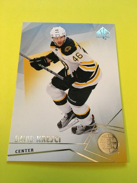 David Krejci Bruins 2015-2016 SP Authentic #53