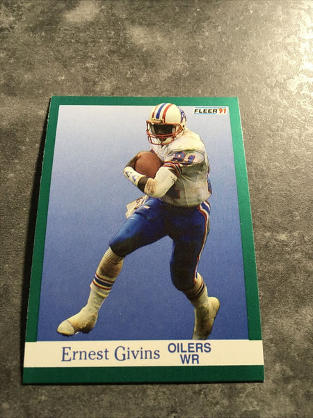 Ernest Givins Oilers 1991 Fleer #61 – DA PHOENIX CARD SHOP