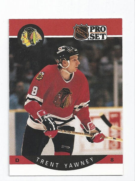 Trent Yawney Blackhawks 1990-1991 Pro Set #64