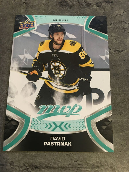 David Pastrnak Bruins 2021-22 Upper Deck MVP #196