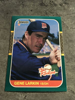 Gene Larkin Twins 1987 Donruss The Rookies #23