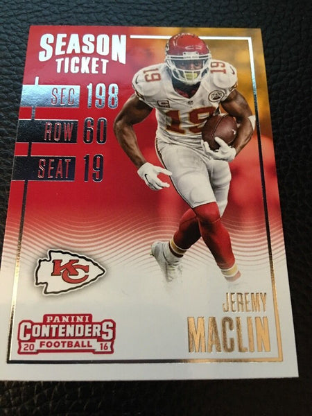 Jeremy Maclin Chiefs 2016 Panini Contenders #70