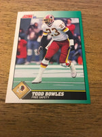 Todd Bowles Redskins 1991 Score #273