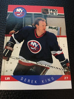 Derek King Islanders 1990-1991 Pro Set #185