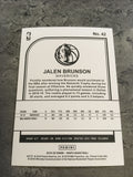 Jalen Brunson Mavericks 2019-20 Panini NBA Hoops Winter #42