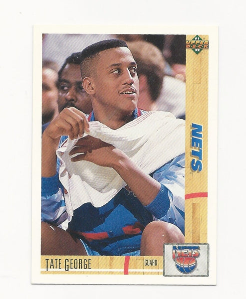 Tate George Nets 1991-1992 Upper Deck #336