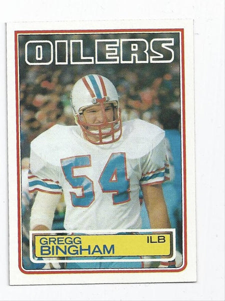 Gregg Bingham Oilers 1983 Topps #274