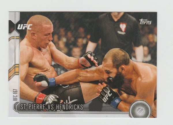 ST-PIERRE VS. HENDRICKS UFC 2015 Topps Chronicles#215