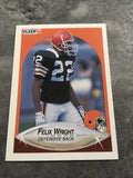 Felix Wright Browns 1990 Fleer #60