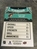 Clayton Keller Coyotes 2021-22 Upper Deck MVP Ice Battles #9