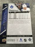 P.A Parenteau Maple Leafs 2015-2016 Upper Deck #425