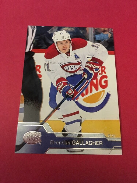 Brendan Gallagher Canadiens 2016-2017 Upper Deck #101