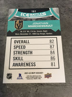 Jonathan Marchessault Golden Knights 2021-22 Upper Deck MVP Ice Battles#161