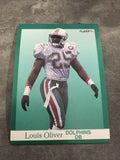 Louis Oliver Dolphins 1991 Fleer #127