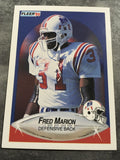 Fred Marion Patriots 1990 Fleer #322