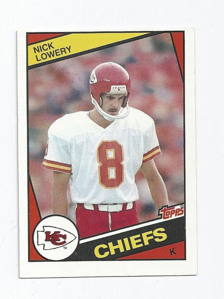 Nick Lowery Chiefs 1984 Topps #94