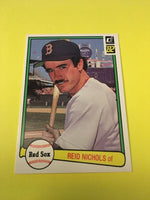 Reid Nichols Red Sox 1982 Donruss #632