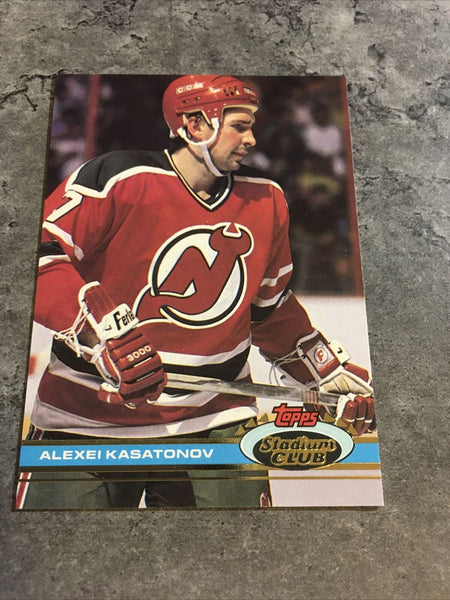 Alexei Kasatonov Devils 1991-92 Topps Stadium Club #282