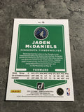 Jaden McDaniels Timberwolves 2021-22 Donruss #78