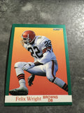Felix Wright Browns 1991 Fleer #42
