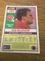 Rob McGovern Chiefs 1990 Score #496