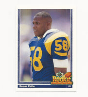 Roman Phifer Rams 1991 Upper Deck Rookie Force #642